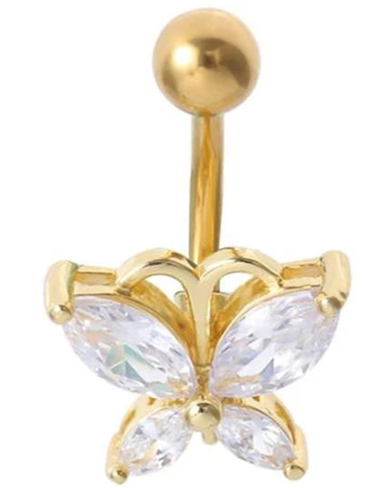 Sexy Piercing Navel Nail Body Jewelry For Women Girls Personalized Simple Cross Pendant Belly Button Rings Gifts