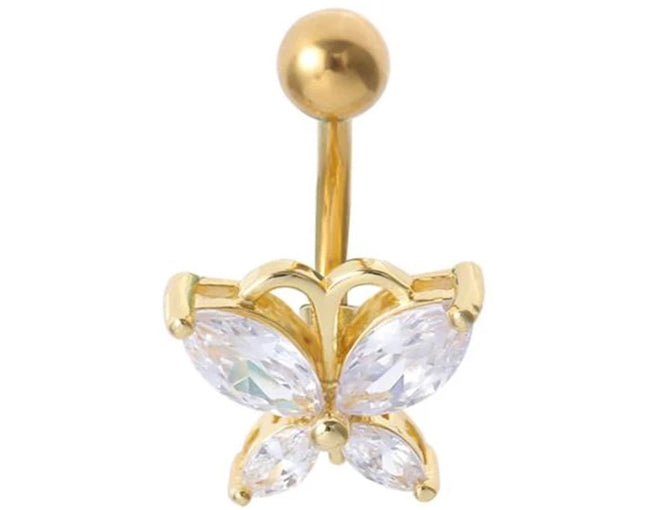 Sexy Piercing Navel Nail Body Jewelry For Women Girls Personalized Simple Cross Pendant Belly Button Rings Gifts