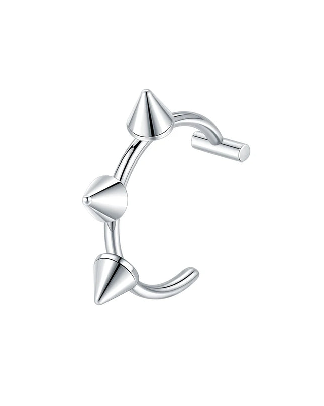 1PC Stainless Steel Fake Nose Ring Hoop Septum Rings Non-Pierced C Clip Lip Ring Earring Fake Nose Piercings Women Body Jewelry