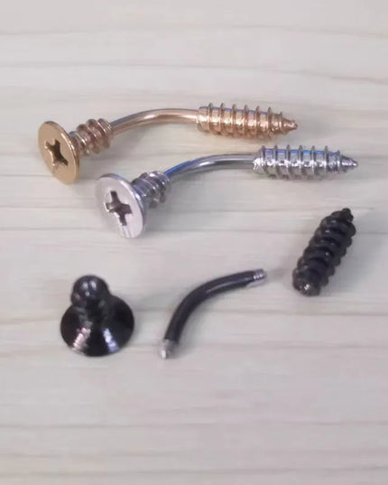 Tidal Current Personality Stainless Steel Screw Belly Button Rings Belly Button Piercing Belly Piercing Jewelry For Women