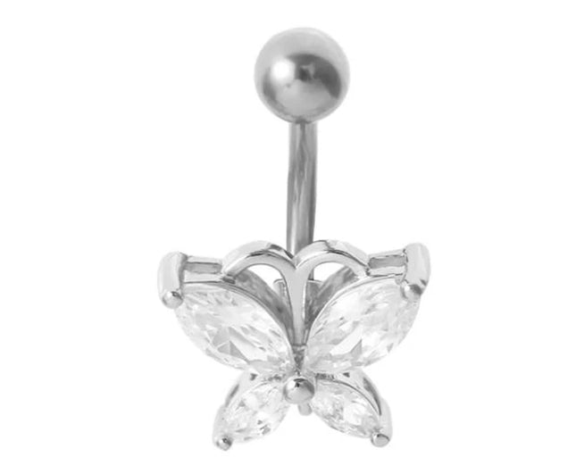 Sexy Piercing Navel Nail Body Jewelry For Women Girls Personalized Simple Cross Pendant Belly Button Rings Gifts