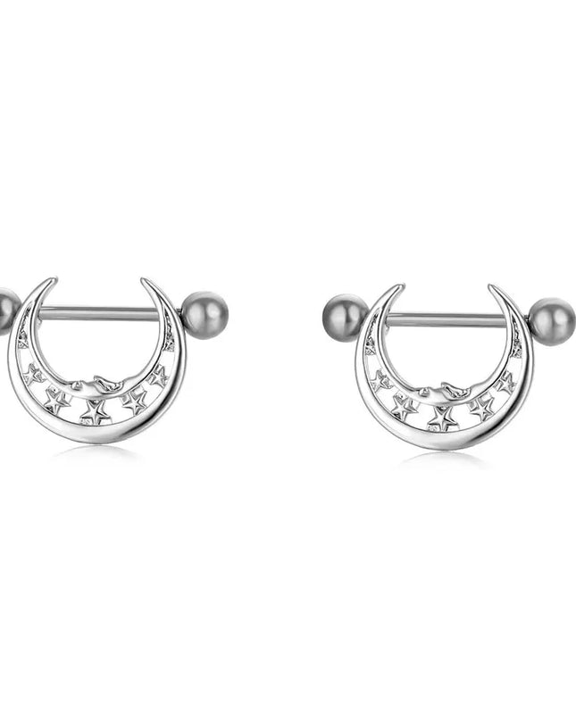 Sexy Nipple Ring Stainless Steel Zircon U Shape Barbell Nipple Studs Piercing Helix Piercing Body Papillary nail Jewelry