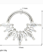 White / Nose Rings & Studs / 1.1X8mm|Face