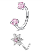 2PCSF / Heart / Nose Rings & Studs|Face