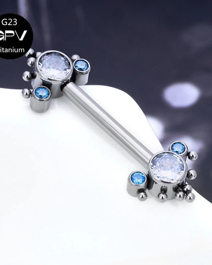 Titanium Nipple Stud G23 One End Fixed And The Other End Inserted With A Pin 14G Punk Female Sexy Piercing Jewelry Nipple Stud