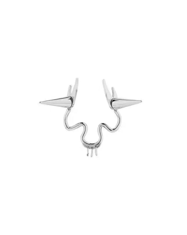 European and American Punk Style Dark No Punching Niche Design Cool Style Nose Ring Can Be Worn Without Punching Holes Jewelry