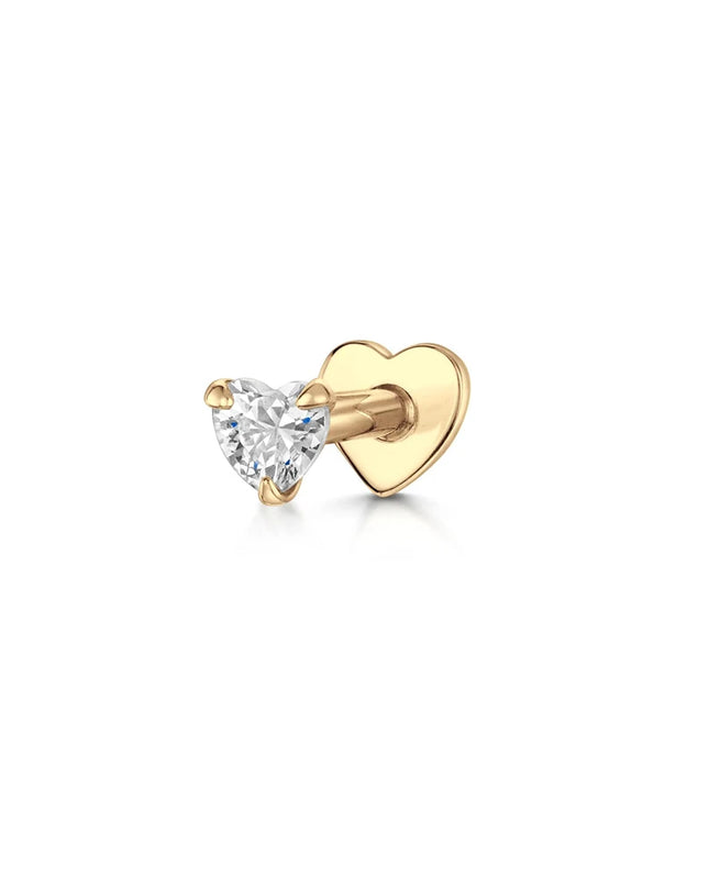 AIDE Heart Round Ball Flat Helix Piercing Earring 925 Sterling Silver Ear Studs Geometric Zircon Exquisite Trinket Studs Aretes