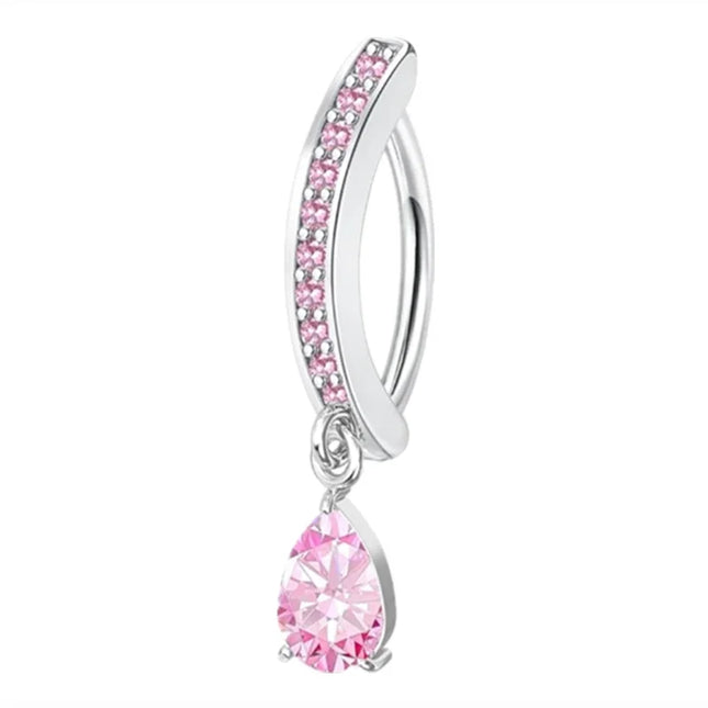 1PCS Heart Crystal Belly Button Rings For Women Fashion Reverse Belly Piercing Buckle Butterfly Navel Barbell Body Jewelry Gift