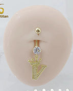 V Belly Ring / Navel & Bell Button Rings / China Mainland|8mm Titanium Bar|body|Geometric
