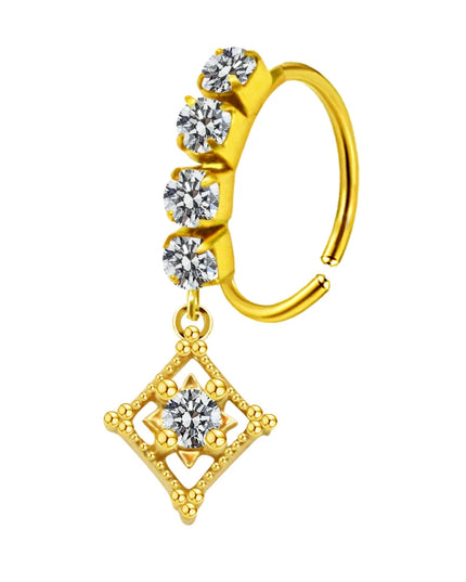 Nose Piercing Nose Ring Stainless Steel Colorful Nose Ring Dangle Nose Rings Piercing Jewelry For Women