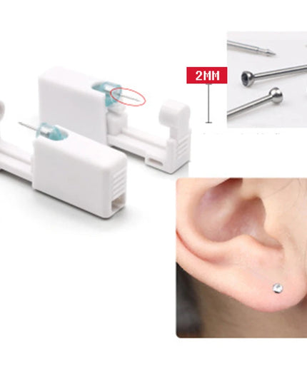 Ear Piercing Gun Disposable Disinfect Safety Earring Piercer Kit Studs Nose Ring Piercing Machine Body Jewelry Tool 17 Colors