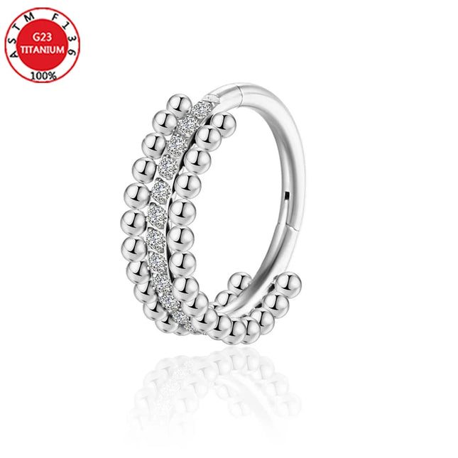 Septum Piercing Nose Ring for Women Piercing for The Ears Tragus Lip Zircon Jewelry Ladies Sexy Perforated Labret Body Jewelry