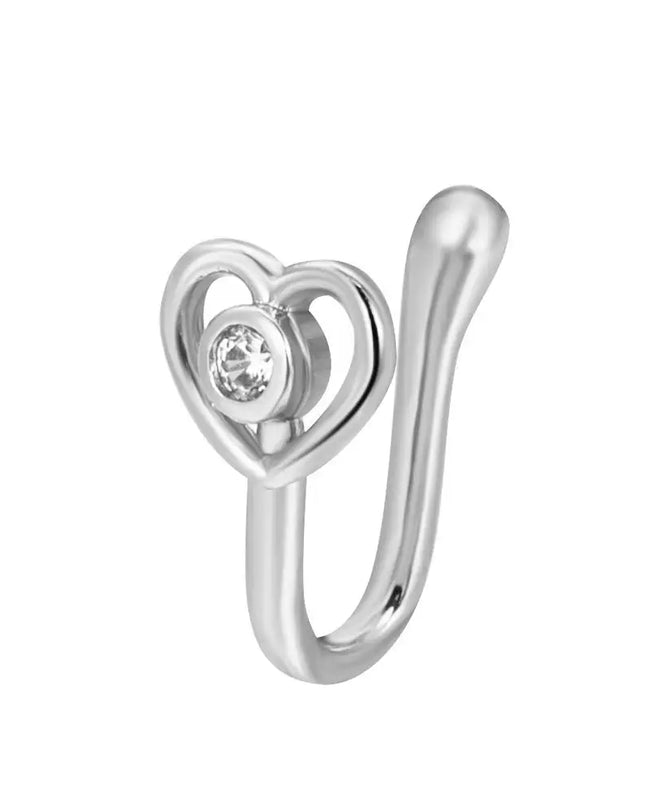 Men Women Nose Ring Clip Fake Septum Piering Rock Hip Hoop Punk Stainless Steel Body Jewelry Non Perforation Nose Clip Ring 2026