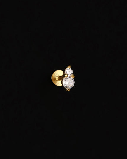 AIDE Heart Round Ball Flat Helix Piercing Earring 925 Sterling Silver Ear Studs Geometric Zircon Exquisite Trinket Studs Aretes