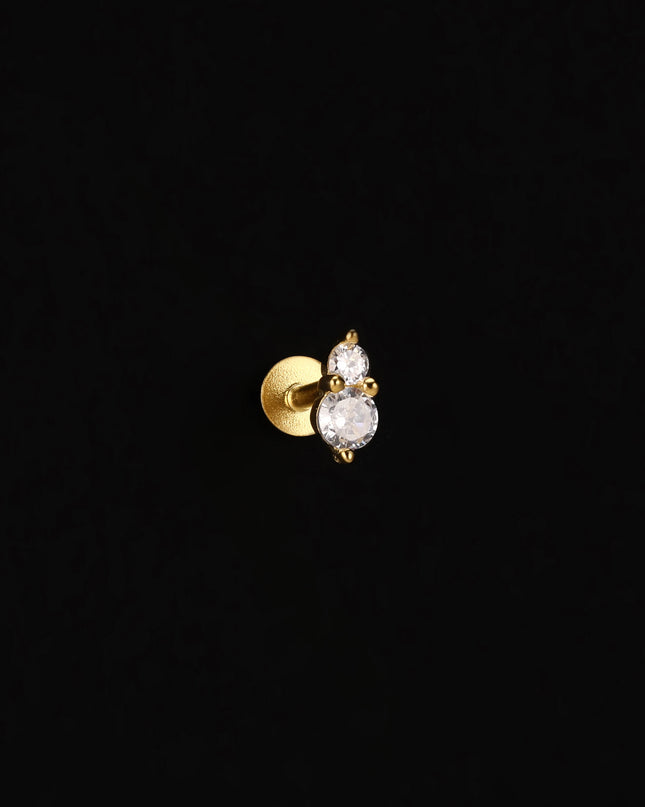 AIDE Heart Round Ball Flat Helix Piercing Earring 925 Sterling Silver Ear Studs Geometric Zircon Exquisite Trinket Studs Aretes