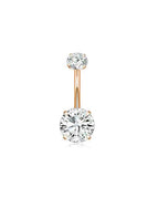 Navel & Bell Button Rings / body / 1pc|rose gold-round