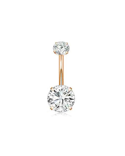Dangle Belly Button Rings, 14G 316L Stainless Surgical Steel Cubic Zirconia Butterfly Heart Navel Ring Piercing Jewelry Barbells