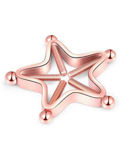 ● 1Pc Stainless Steel Adjustable Nipple Rings For Women, Star Shaped Clip On Nipple Ring Fake Nipple Piercing Jewelry