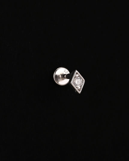 AIDE Heart Round Ball Flat Helix Piercing Earring 925 Sterling Silver Ear Studs Geometric Zircon Exquisite Trinket Studs Aretes
