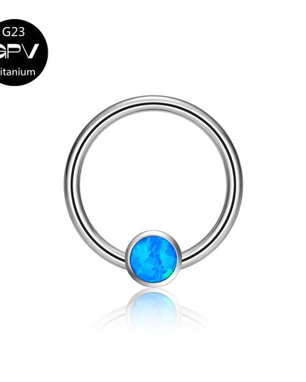 G23 Titanium Nose Ring Middle Clip Ball Popular Men's And Women's Punk Puncture Jewelry Nasal Septum Ring