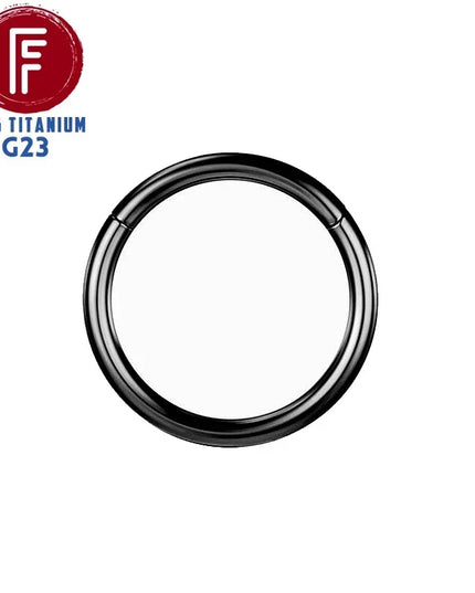 F136 Titanium Hinged Hoop Nose Rings 20G 18G 16G Septum Ring Body Piercing clicker Women and Men Cartilage Rook Earring Jewelry