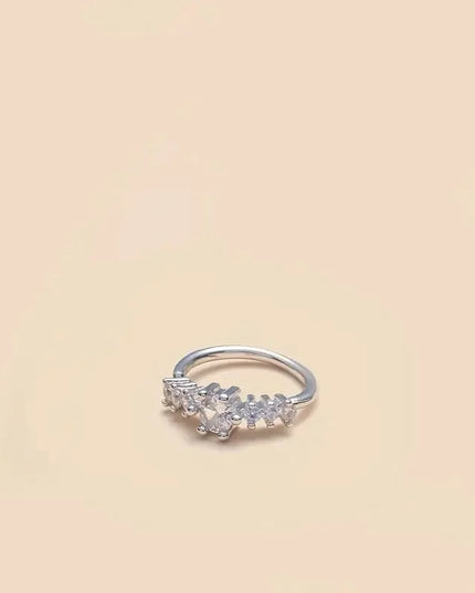 Simple Single Row Geometric S925 Silver Yellow Nose Ring Women's Body Perforated Ring Decorative Nails Daily Commuting