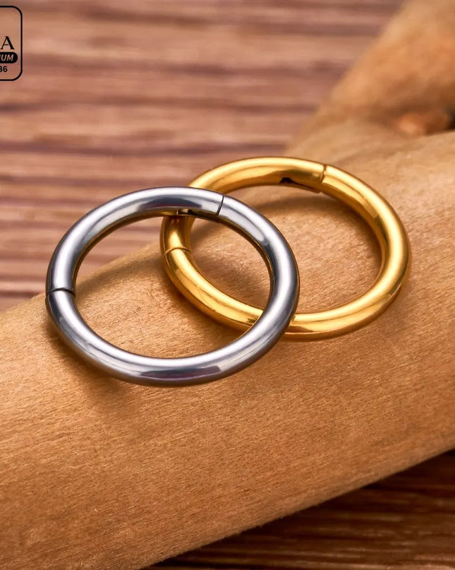 Nose Rings G23 Titanium Lip Ring For Women And Men Piercing Jewelry Hoop Earrings Mixed Color Body Clips Hinged