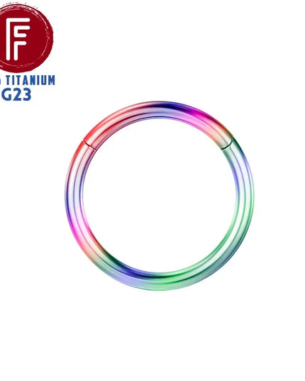 F136 Titanium Hinged Hoop Nose Rings 20G 18G 16G Septum Ring Body Piercing clicker Women and Men Cartilage Rook Earring Jewelry