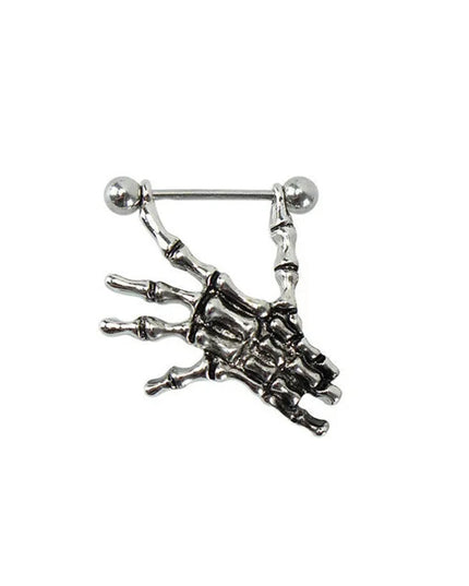 Straight Rod Snake Wing Nipple rings Breast Ring Heart Shaped Adjustable Nipple Piercing Human Jewelry
