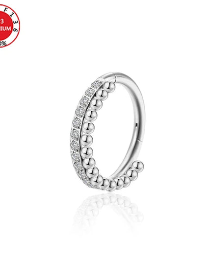 Septum Piercing Nose Ring for Women Piercing for The Ears Tragus Lip Zircon Jewelry Ladies Sexy Perforated Labret Body Jewelry