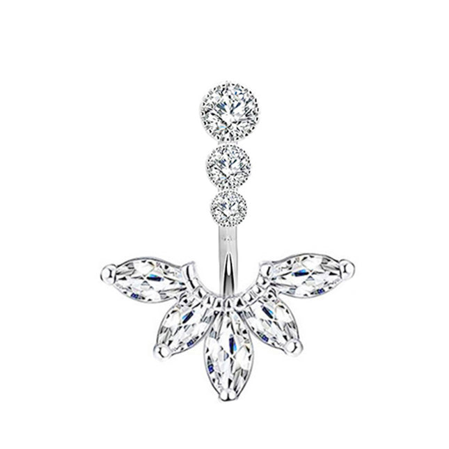 1PCS Butterfly Belly Button Piercing Jewelry 14G Heart Belly Ring Body Piercing Bee Navel Piercing Belly Bars Piercing Ombligo