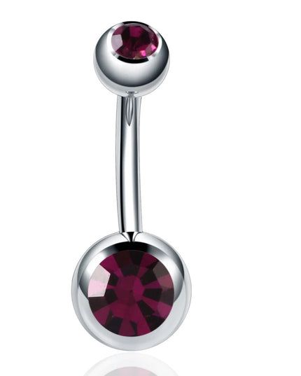 1PC Stainless Steel Belly Button Piercing Body Jewelry Women Cubic Zirconia Drop Dangle Earring Navel Piercing ombligo