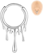 Silver / Nose Rings & Studs / 1.0x10mm|body|Geometric