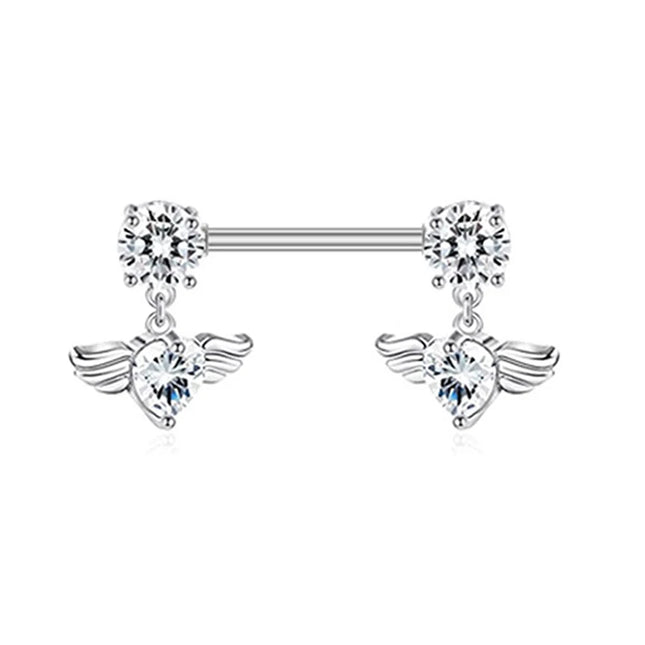 1Pcs Heart Belly Button Rings Pink 14G Women Fashion Belly Ring Dangle Cz Butterfly Punk Spider Navel Piercing Barbell Pircing