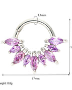 Purple / Nose Rings & Studs / 1.1X8mm|Face