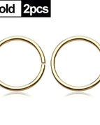 Gold-2pcs / Size 8mm