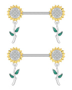 2859-SR / Nipple Rings / body|Heart