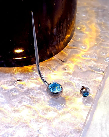 ASTM F136 Hypoallergenic G23 Titanium 14G Internally Threaded Belly Button Rings Petite Navel Ring Colorful CZ Belly Bars 10Mm for Women Body Piercing Jewelry with Changing Tool Tapper