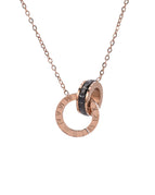 Rose gold black diamond