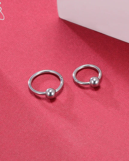 1 PC round 316L Stainless Steel Nose Ring Men 16G Septum Clicker 8MM/10MM Punk Rock Ear Helix Septum Rings Piercing Jewelry