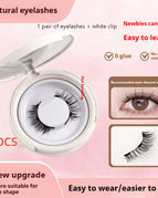 UBS043 2pcs / 1pair Eyelash Plus White Clip