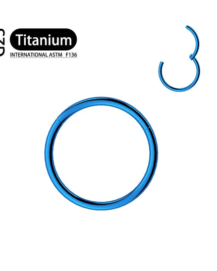 G23 Titanium 20G Earrings Nose Ring Septum Hoop Piercing Body for Women Man Segment Lip Rings Cartilage Tragus Ear ​Jewelr