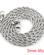 Steel colored chain