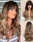 Gradient dark brown