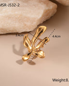 NMSR J5322 Gold Flower Ring / 18K
