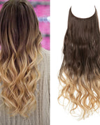 Dark brown sand blond reflect / 40cm