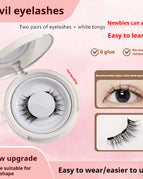 UBS033 / 2pair Eyelash Plus White Clip