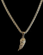 Silver / Wing wheat necklace