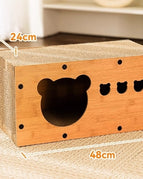 Scratch Resistant / Small Bear Head Cat Nest Board