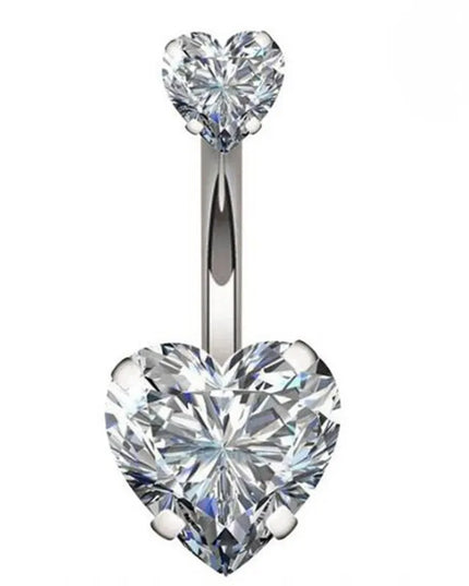 Crystal Belly Button Rings Navel Ring Zircon Drop Dangle Body Belly Piercing Jewelry for Women Beach Belly Navel Rings